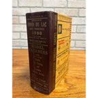 Vintage 1960 Fond du Lac Wisconsin Buisness Directory Hardcover Book Ads Wis WI