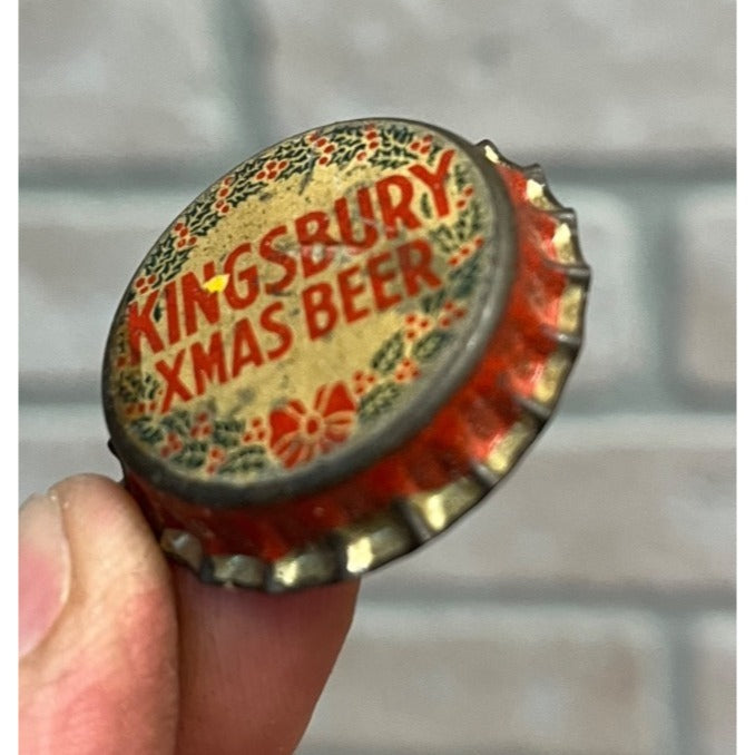 Kingsbury Xmas Brew Unused Cork Beer Bottle Cap ~ Sheboygan Wisconsin Crown