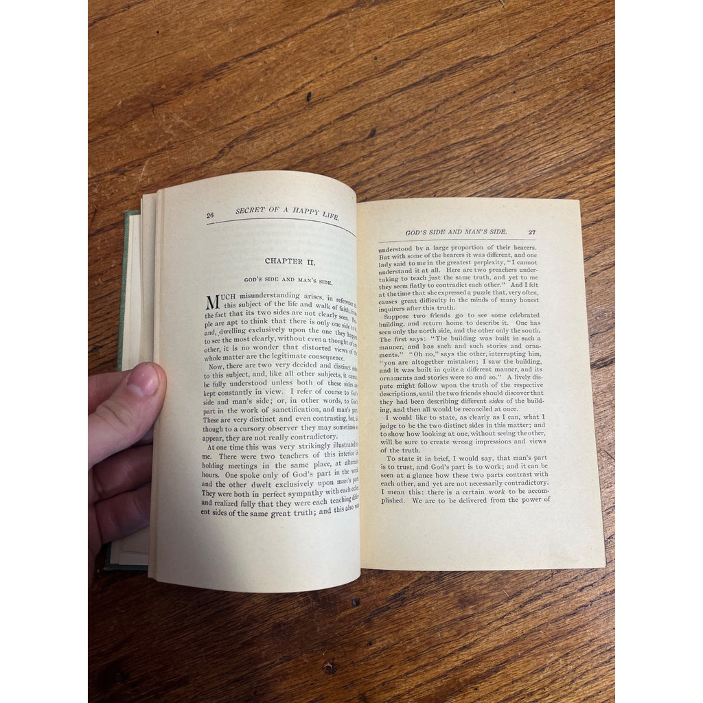 The Christian's Secret of a Happy Life By Hannah Whitall Smith 1888 HC Antique