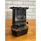 Antique Iron Clad Lamp Stove Sad Iron Heater Patent 1885 Vintage