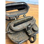 Antique Iron Clad Lamp Stove Sad Iron Heater Patent 1885 Vintage