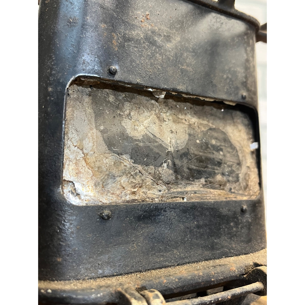 Antique Iron Clad Lamp Stove Sad Iron Heater Patent 1885 Vintage