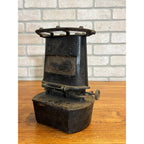 Antique Iron Clad Lamp Stove Sad Iron Heater Patent 1885 Vintage
