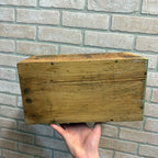 Vintage Pure Vaseline Wooden Advertising Crate Blue Seal Stamp Box New York