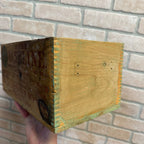 Vintage Pure Vaseline Wooden Advertising Crate Blue Seal Stamp Box New York