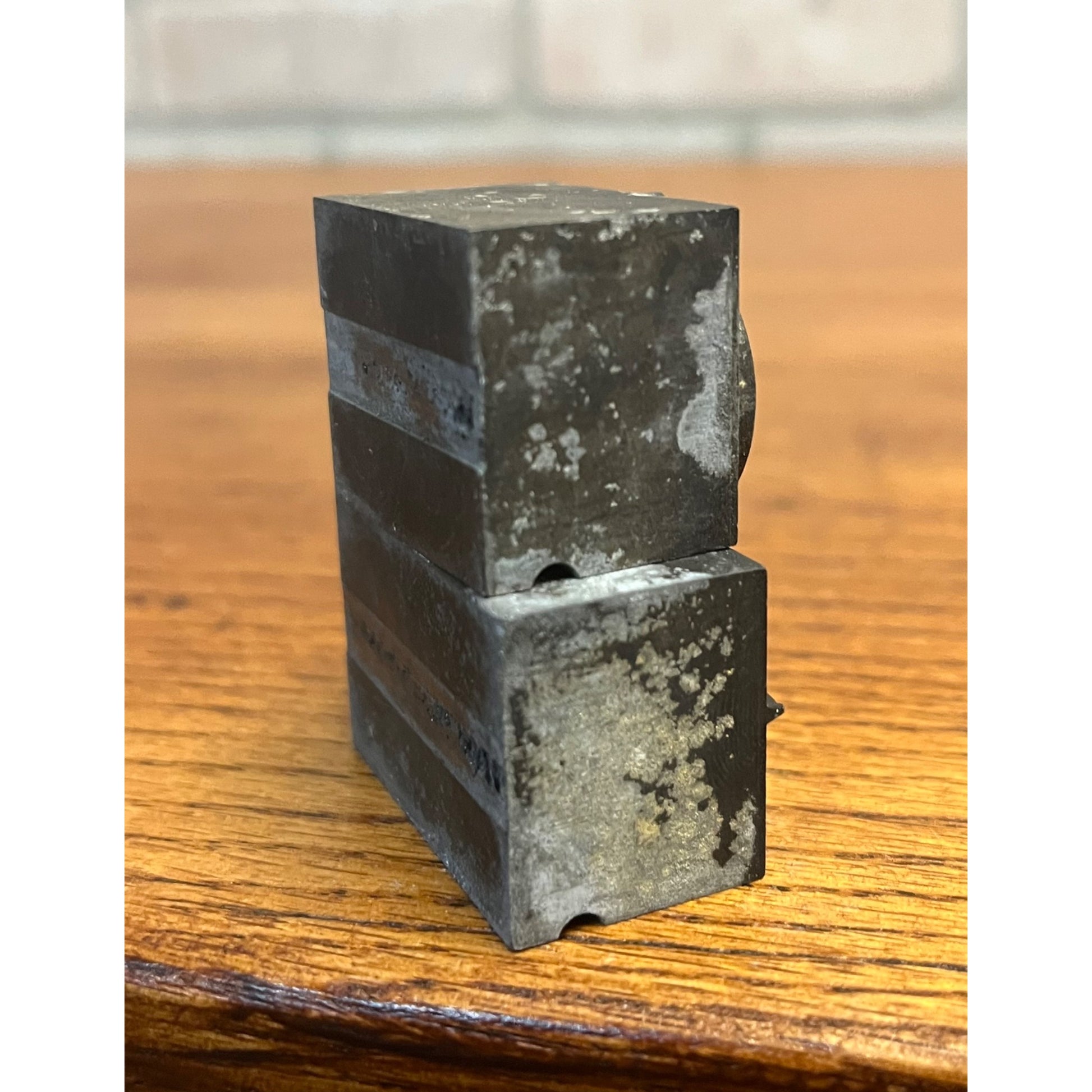 Antique Vintage Halloween Flying Witch & JOL Metal Letterpress Printing Blocks