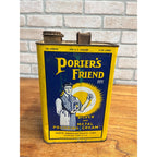 Antique Porters Friend Silver Metal Polish Cream Cleveland Oh 1 Gal Vintage