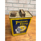 Antique Porters Friend Silver Metal Polish Cream Cleveland Oh 1 Gal Vintage