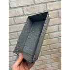 Antique Primitive Gray Enamel Graniteware Bread Pan/ Baking Dish/ Farmhouse Decor