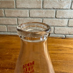 Vintage Rose Hill Dairy Kaukauna Wisconsin Quart Milk Bottle Dairy Glass
