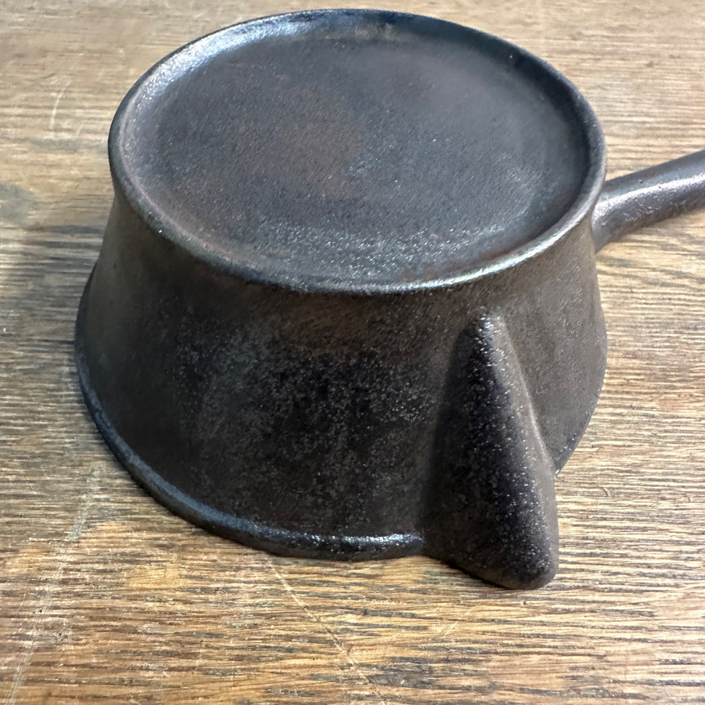 Antique 1800s Blackmsith Lead Dipper Smelting Cast Iron Ladle Double Spout