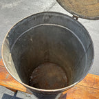 Antique Early 1900s General Store Flour Stenciled Tin Bin Primitive Farmhouse