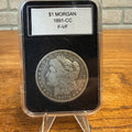 1891-CC Morgan Silver Dollar Coin Fine Very Fine Condition Circulated