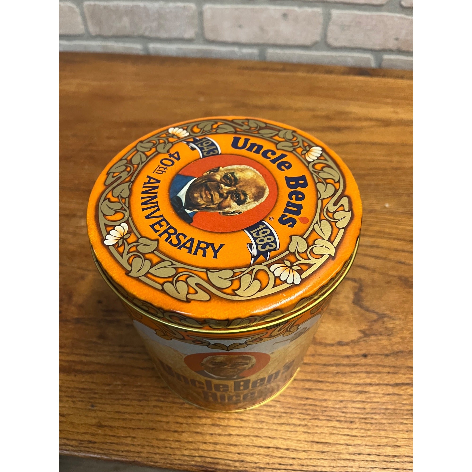 Vintage 1983 Uncle Ben's Rice 40th Anniversary Limited Edition Tin Advertising