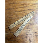 Vintage 1930s Austin Shell Service Station Plymouth Wisconsin Advertising Ruler