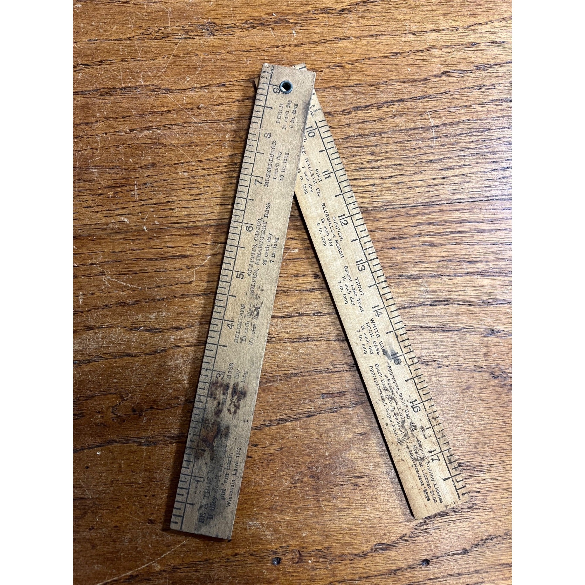 Vintage 1930s Austin Shell Service Station Plymouth Wisconsin Advertising Ruler