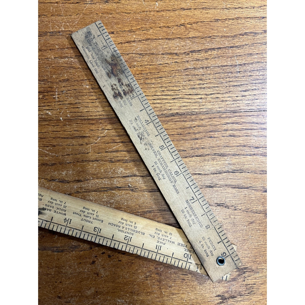 Vintage 1930s Austin Shell Service Station Plymouth Wisconsin Advertising Ruler