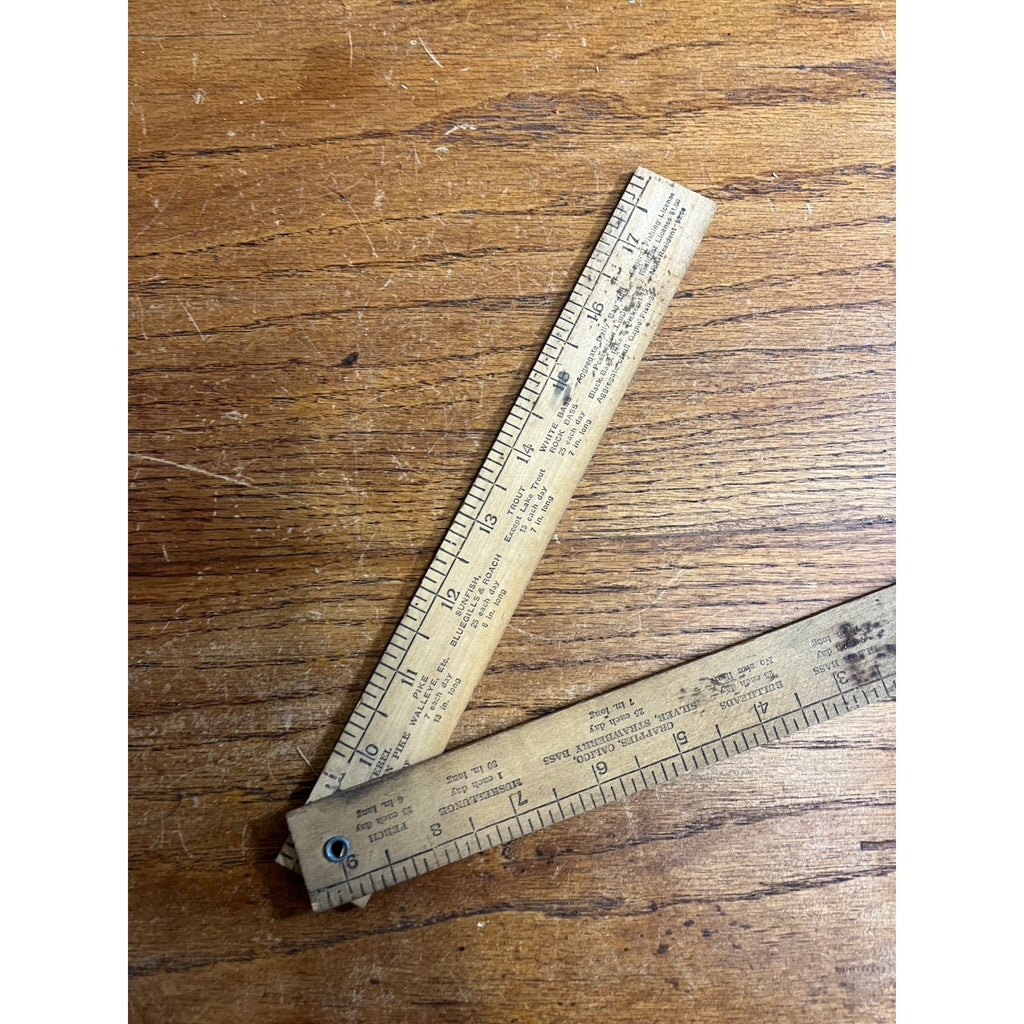 Vintage 1930s Austin Shell Service Station Plymouth Wisconsin Advertising Ruler