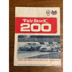 1977 Fair Stock 200 National Championship Race Souvenir Program Milwaukee Wisconsin