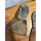 Antique Horsehide Sleigh Driving Mittens Hair On Hide Buggy Cutter Gloves c1900