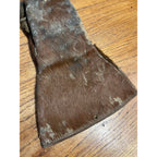 Antique Horsehide Sleigh Driving Mittens Hair On Hide Buggy Cutter Gloves c1900