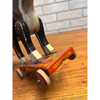 Vintage Hustler Toy Wooden Boston Terrier Bulldog Pup Pull Toy Dog 1930s