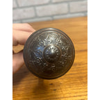 Antique c1895 Reading Hardware Clifton Door Knobs Pair Victorian House Salvage
