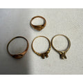 Vintage Gold Scrap Rings 14K & 10K -- 10.14g Total