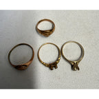 Vintage Gold Scrap Rings 14K & 10K -- 10.14g Total