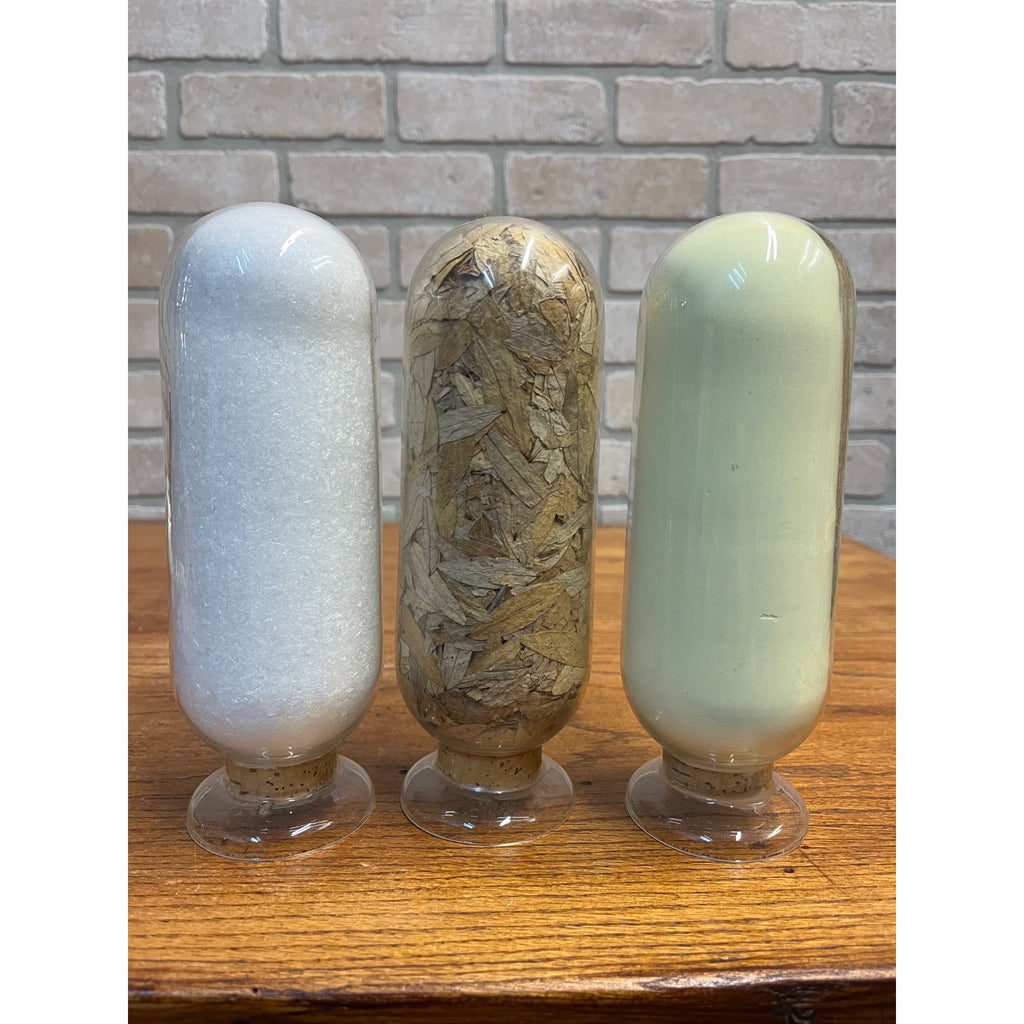 Vintage Rexall Drug Store Apothecary Show Globe Pharmacy Bottle Set (3) Display
