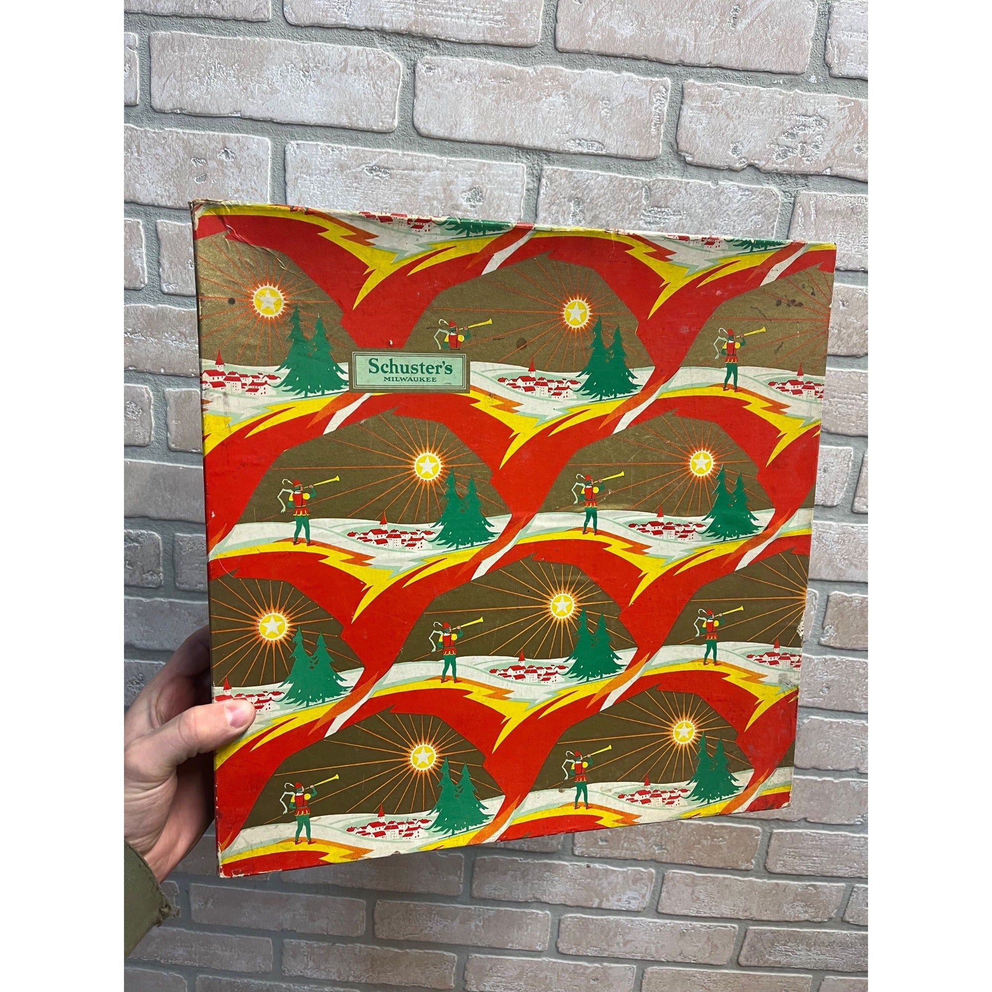 Vintage Christmas Advertising Schuster's Milwaukee WI Department Store Box