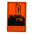 EXCEEDINGLY RARE Halloween Whitney Orange Silhouette Gallows Hanging Postcard Macabre