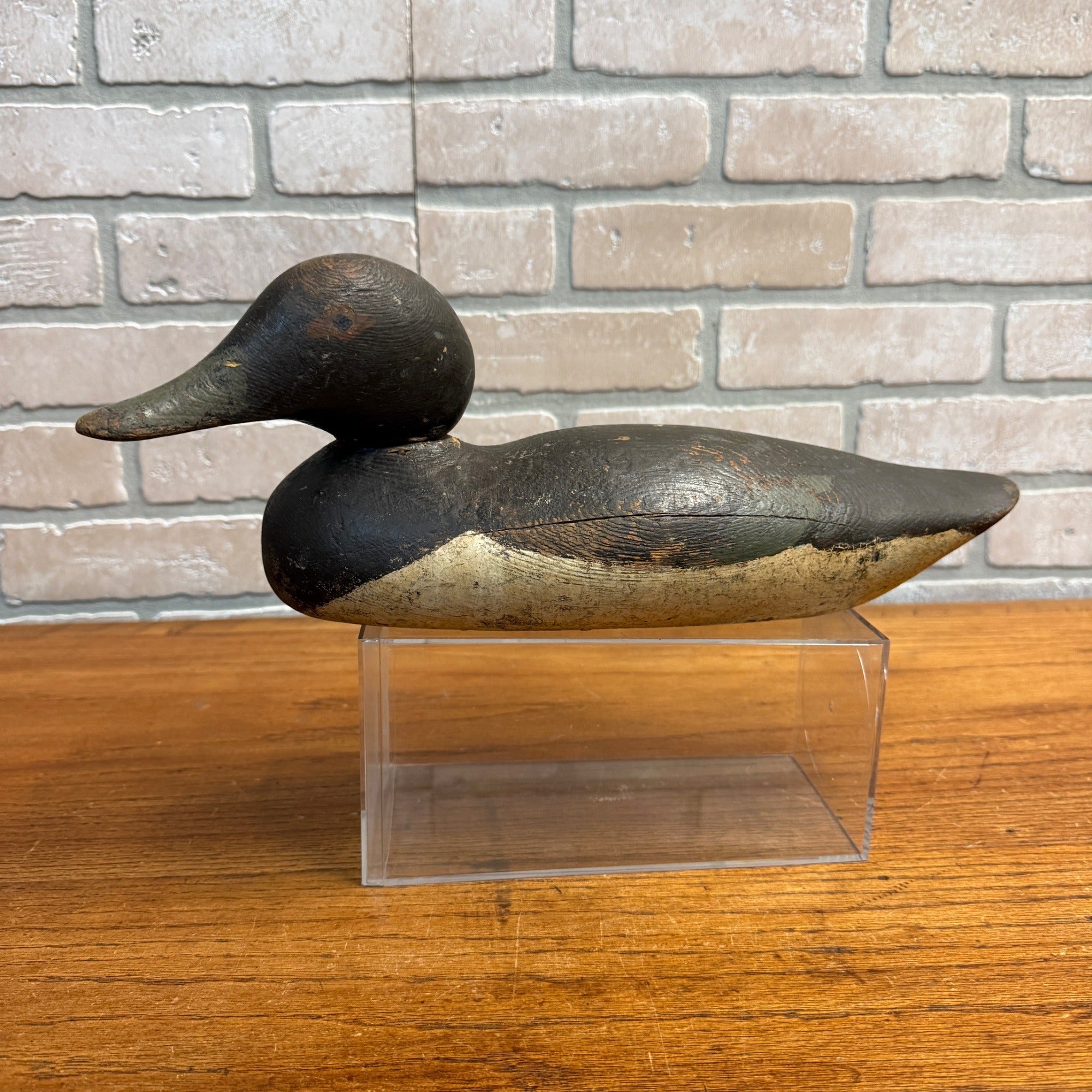Vintage Mason Eye Canvasback Painted  Eye Hen Duck Decoy Wooden