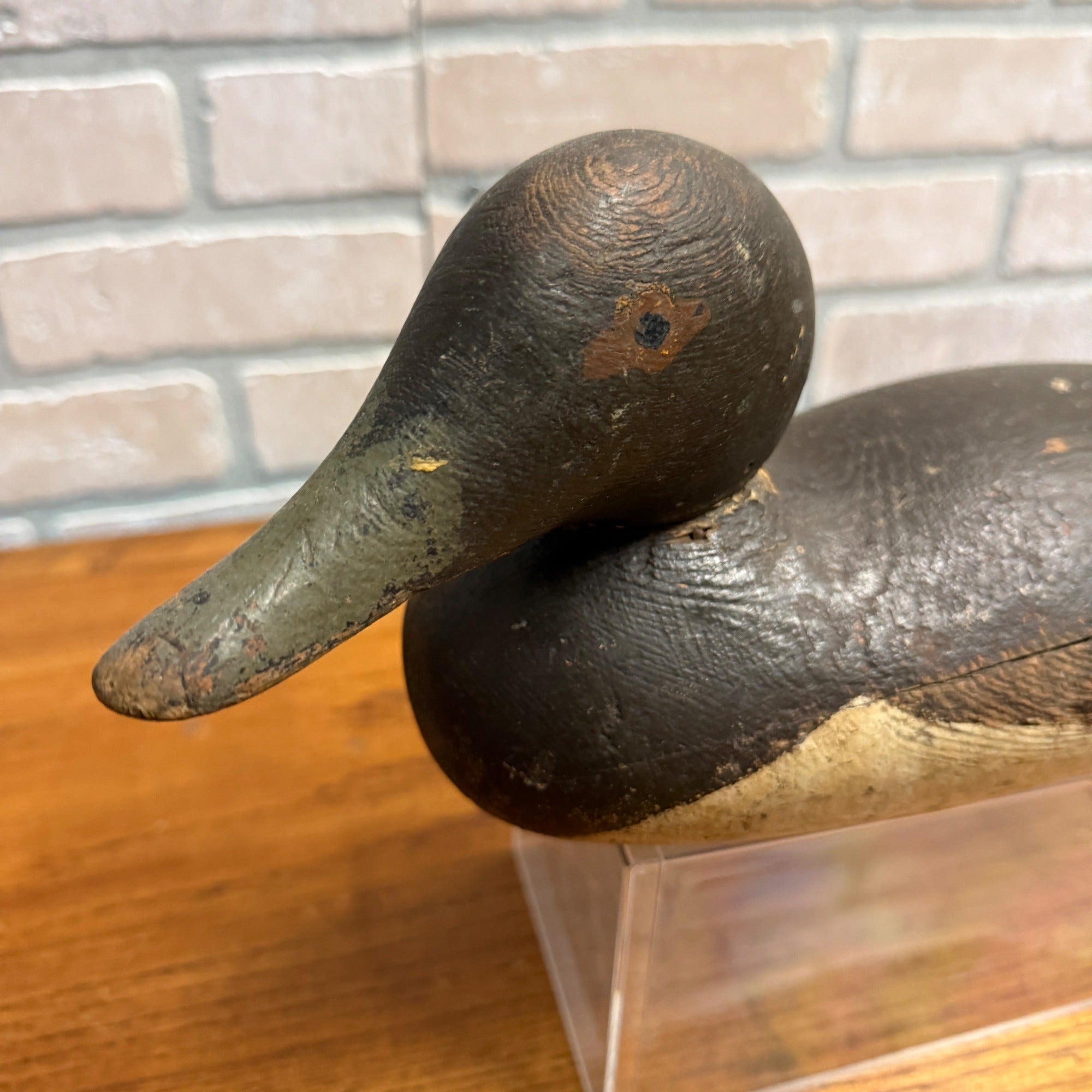 Vintage Mason Eye Canvasback Painted  Eye Hen Duck Decoy Wooden