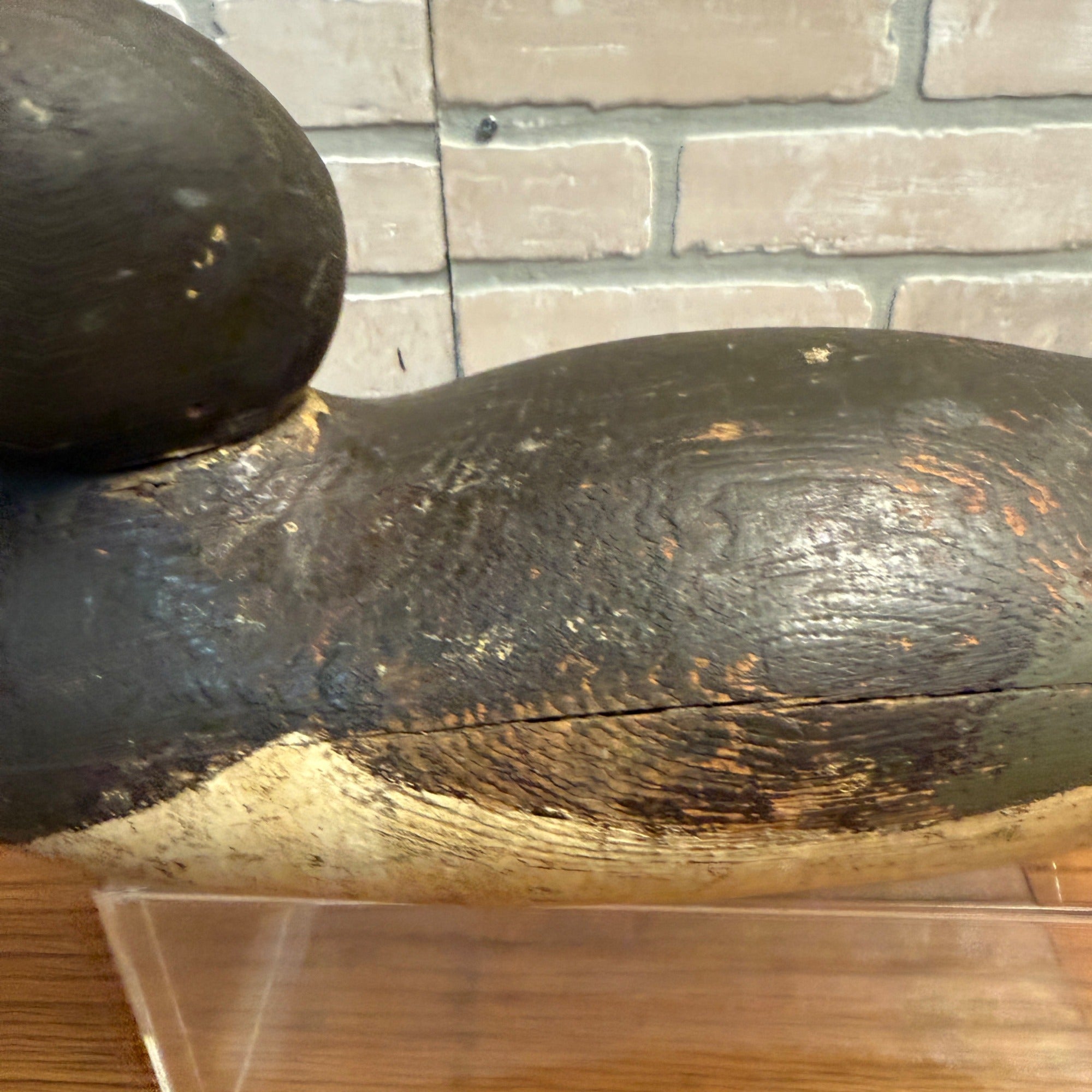 Vintage Mason Eye Canvasback Painted  Eye Hen Duck Decoy Wooden