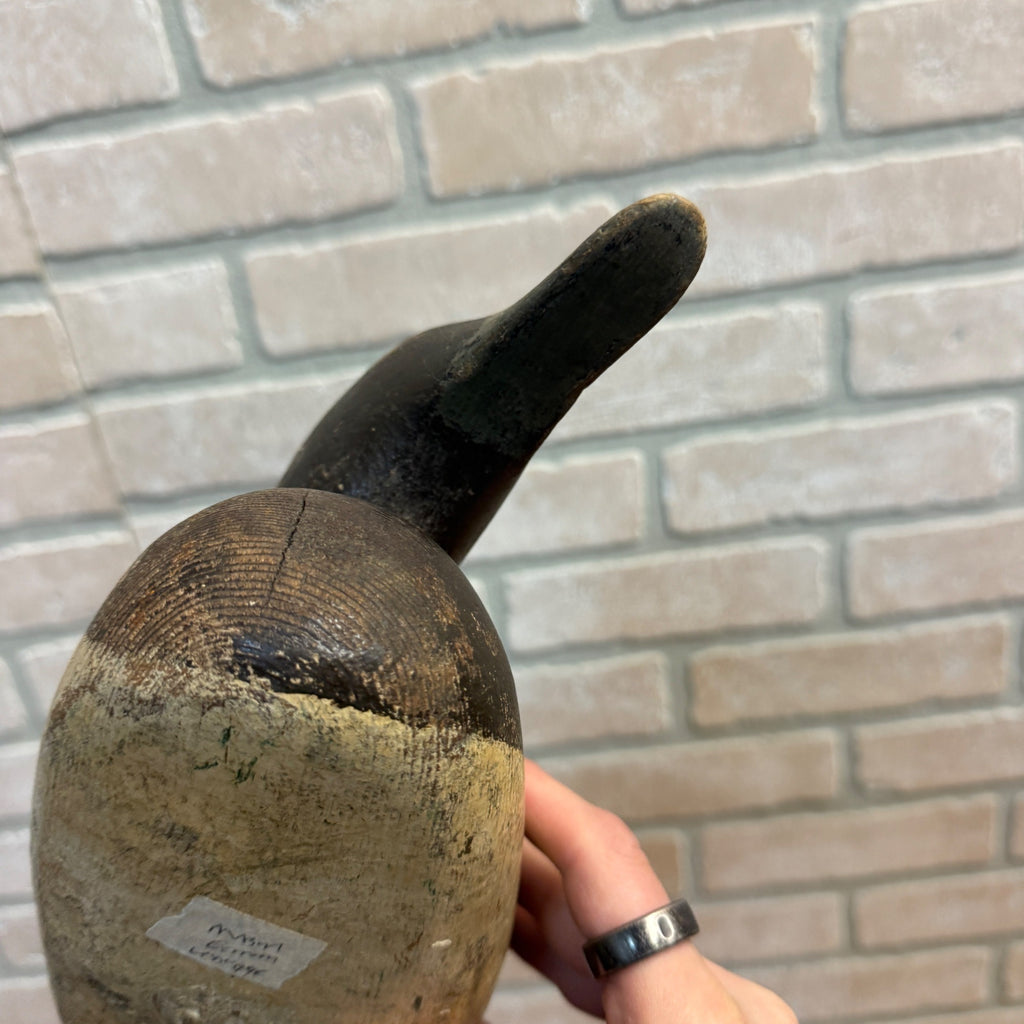 Vintage Mason Eye Canvasback Painted  Eye Hen Duck Decoy Wooden