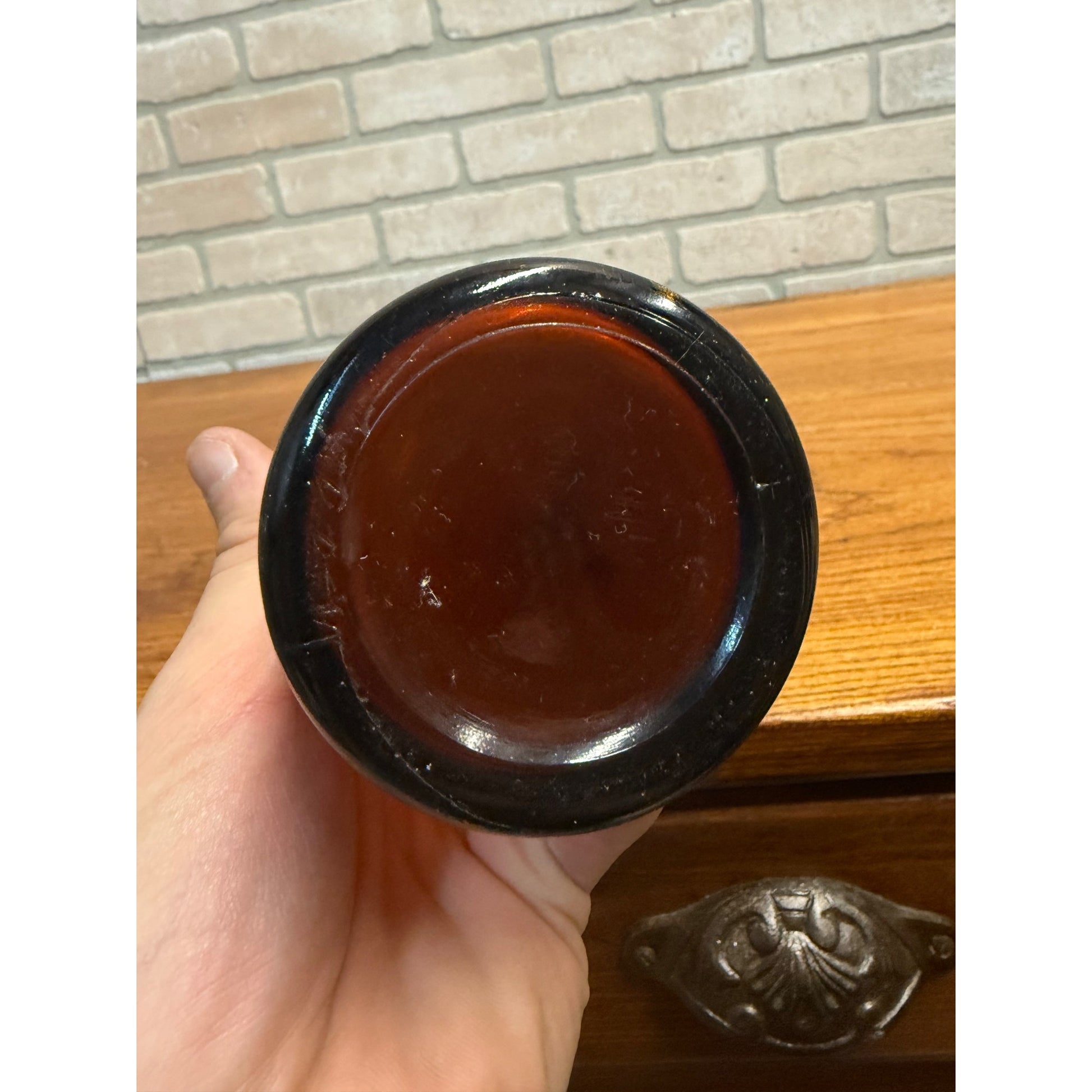 Vintage Storck Beer Slinger Embossed Amber Bottle Wisconsin Wis