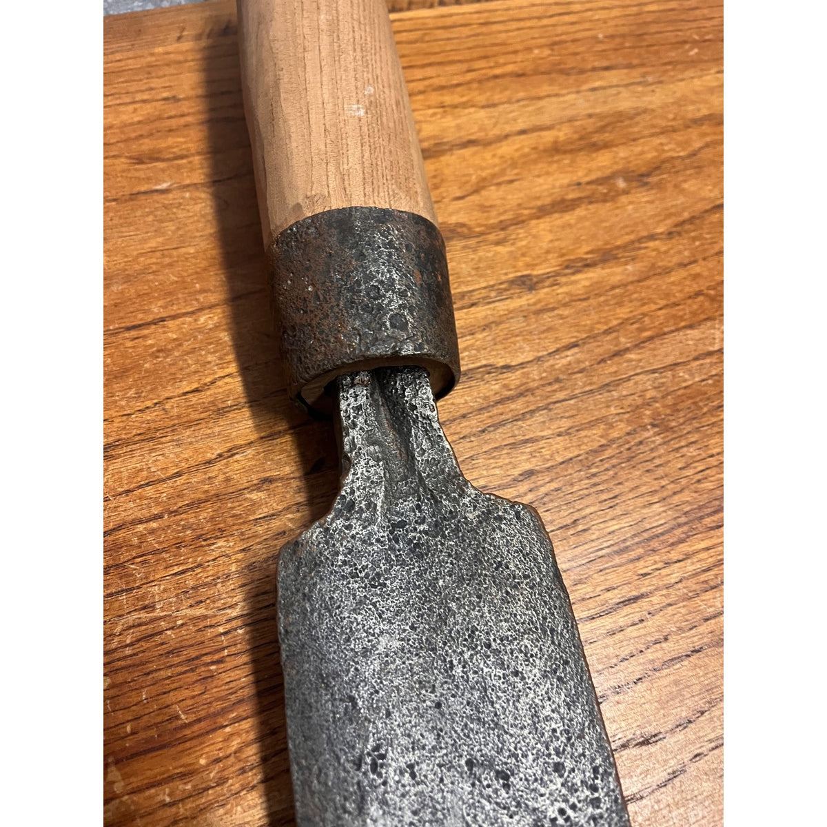 Antique Timber Frame Shipwright Chisel Slick - Shipwreck Salvage w/ New Handle