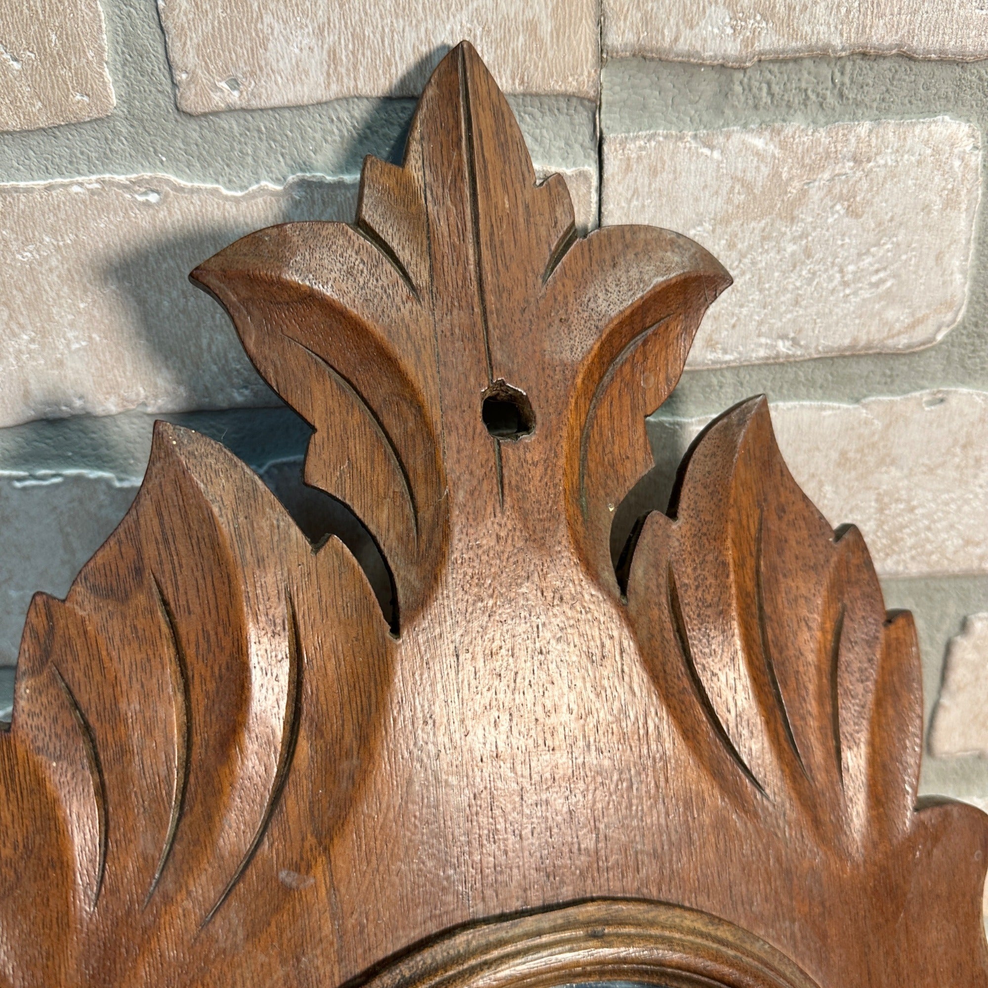 Antique Wooden Wall Shaving Cabinet w/ Mirror Victorian Medicine Cabinet