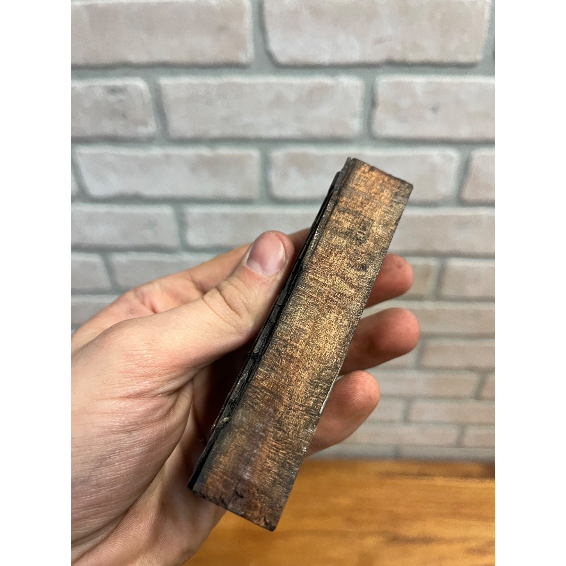 Vintage Letterpress Printing Block Horse Pulling Wagon Buggy Cart w/ Young Boy