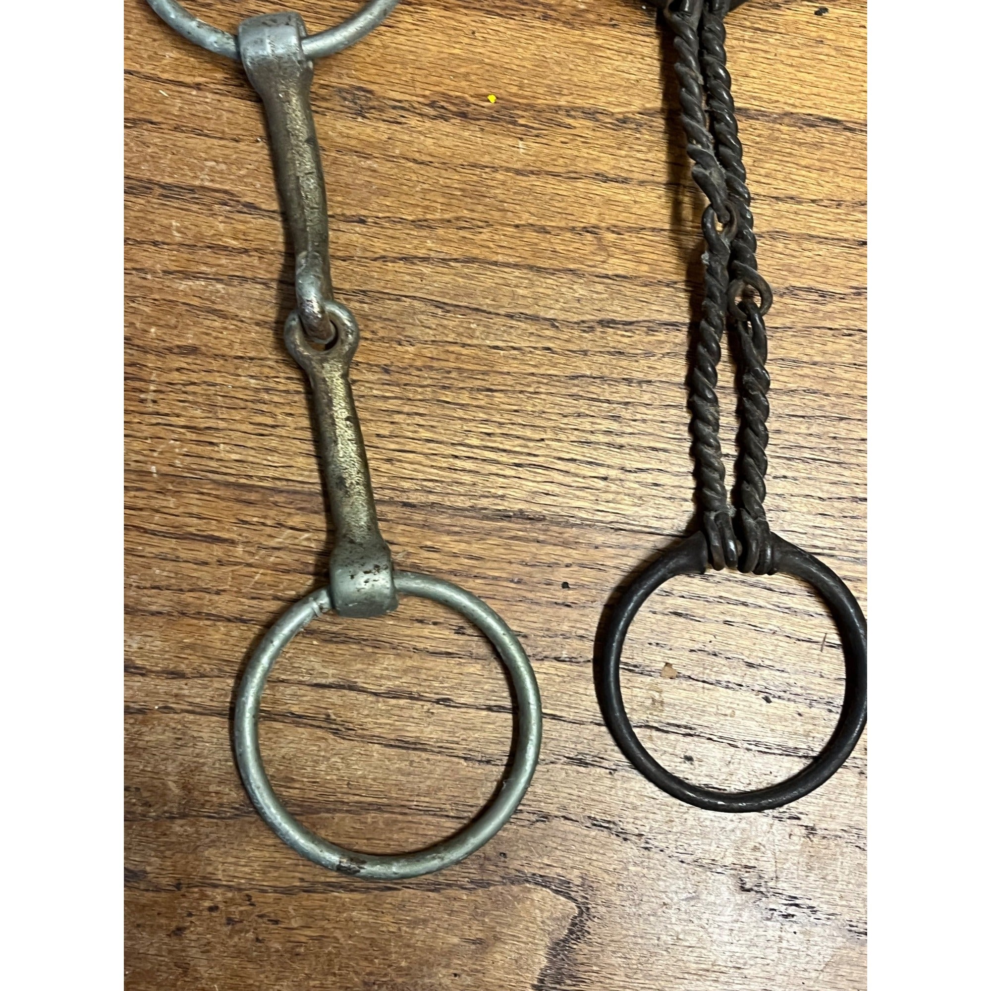 Antique Primitive Horse Mouth Bits Lot (3) Western Equestrian Farmhouse Decor