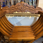 Gothic Savonarola Lion Chairs & Marble Table Set Italian Renaissance Revival