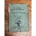 RARE Vintage Doc. Bunkem's Jokes and Nonsense Paperback The Greek Star 1926 Chicago, Illinois