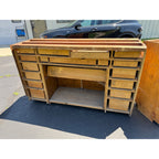 Antique Hardware Store Multi-Drawer Cabinet Industrial Workshop Parts Counter General Store Kitchen Cabinet