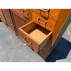 Antique Hardware Store Multi-Drawer Cabinet Industrial Workshop Parts Counter General Store Kitchen Cabinet