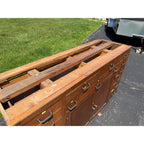 Antique Hardware Store Multi-Drawer Cabinet Industrial Workshop Parts Counter General Store Kitchen Cabinet