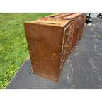 Antique Hardware Store Multi-Drawer Cabinet Industrial Workshop Parts Counter General Store Kitchen Cabinet