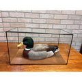 John Rawlins 1984 Hand Carved Wood Mallard Drake Duck Decoy Signed Wisconsin