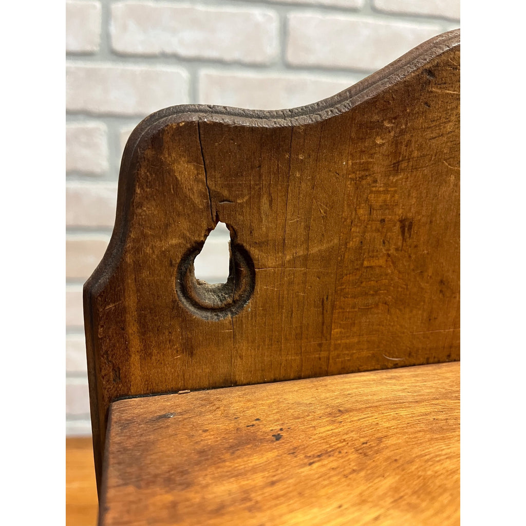 Antique Primitive 19th c. Wall Hanging 8-Drawer Spice Cabinet Farmhouse Country