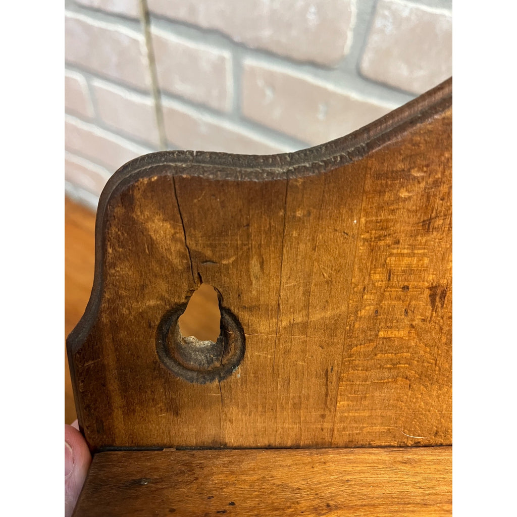 Antique Primitive 19th c. Wall Hanging 8-Drawer Spice Cabinet Farmhouse Country